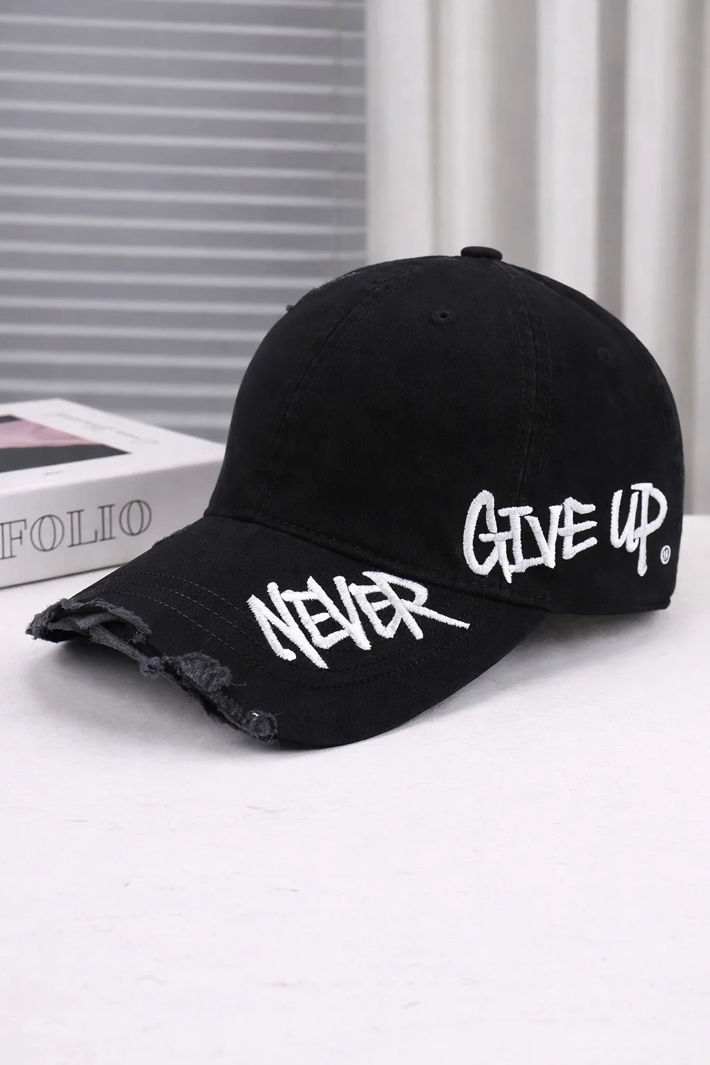 Embroidered Denim Baseball Cap