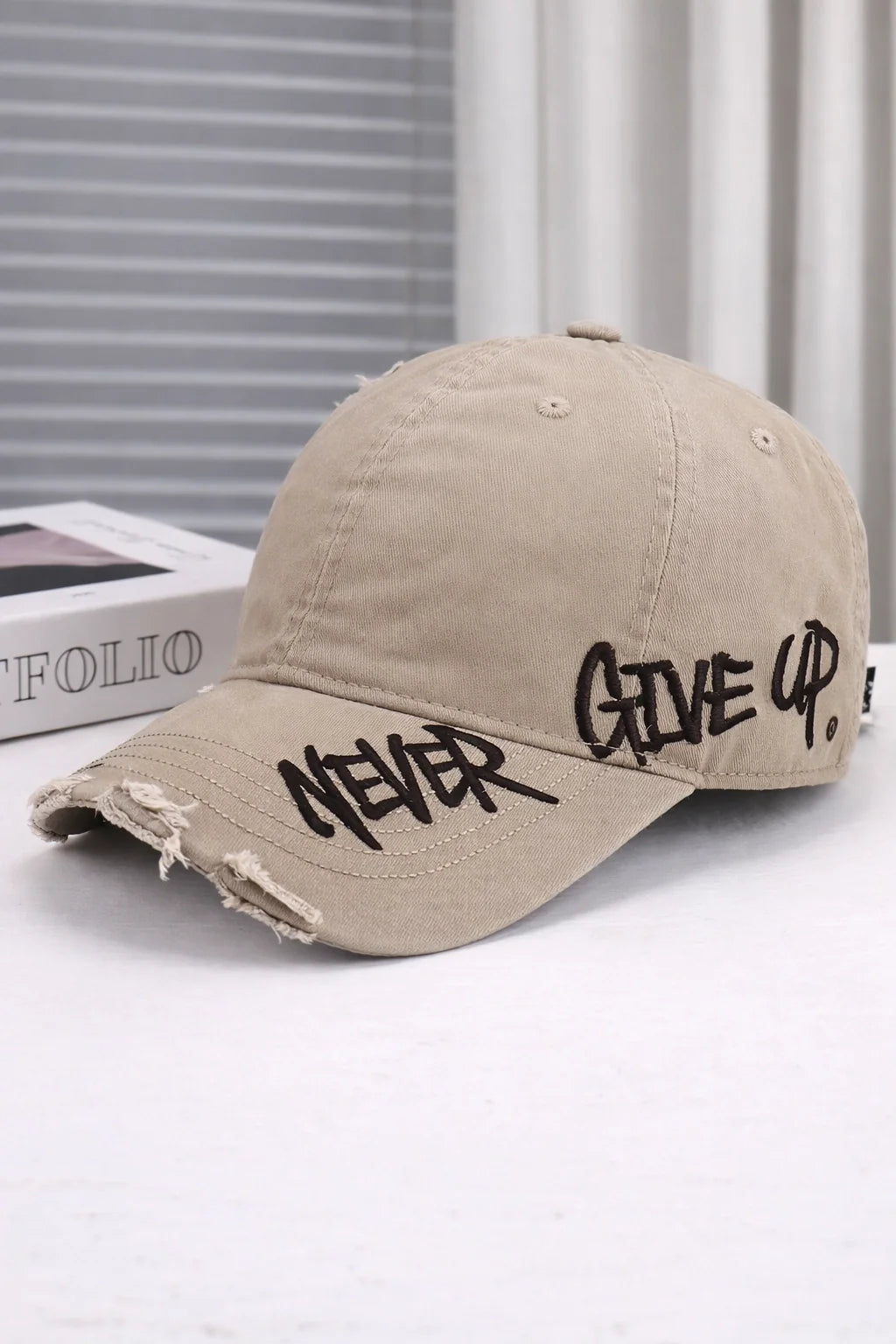 Embroidered Denim Baseball Cap