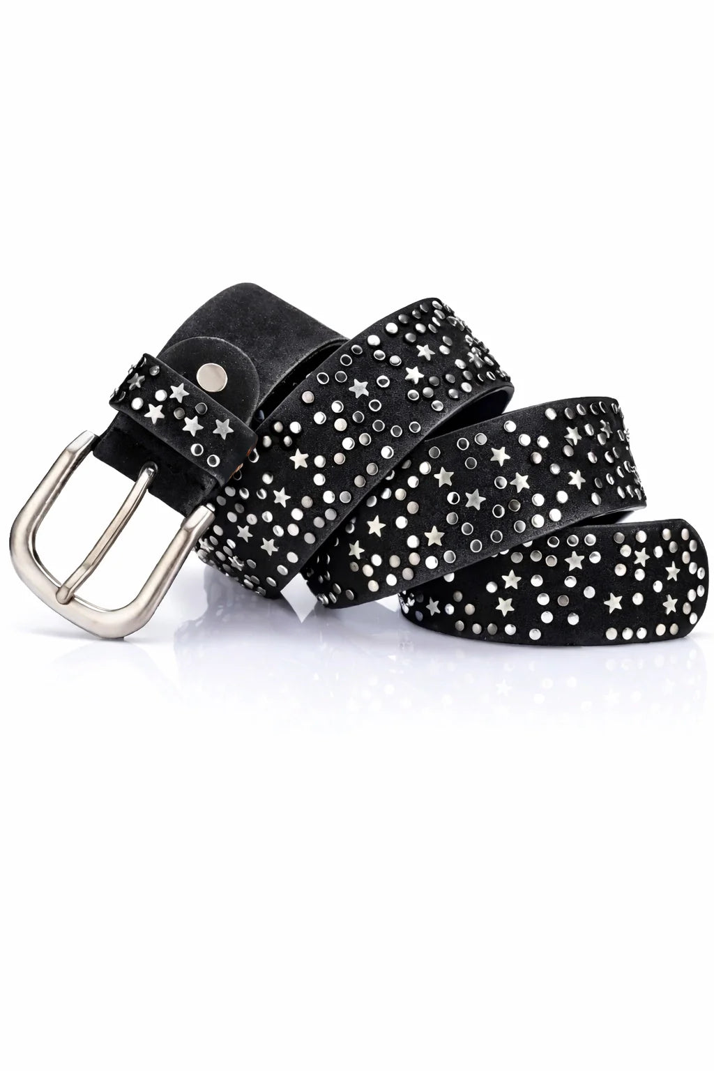 Vintage Star Rivet Leather Belt