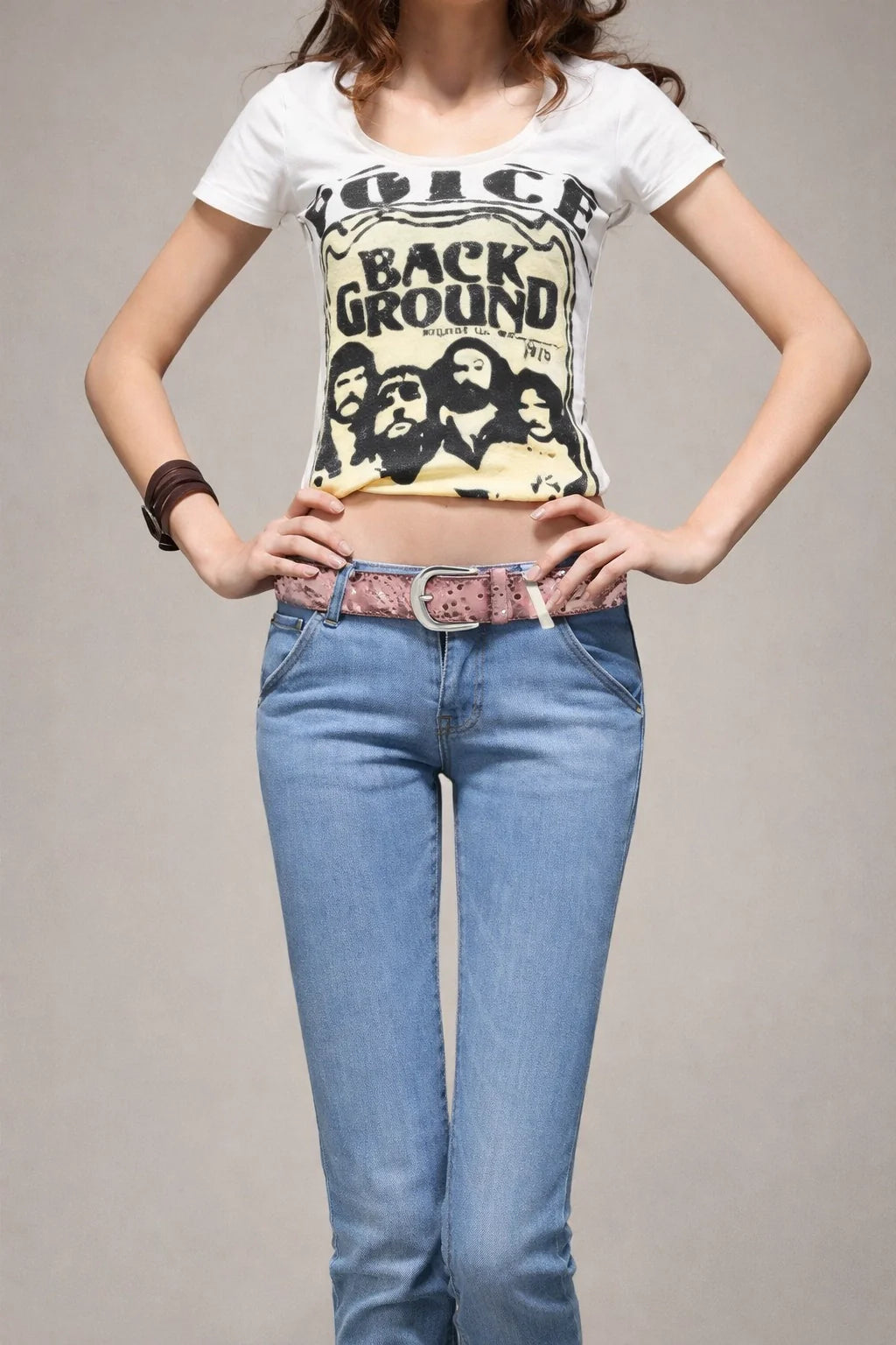 Vintage Star Rivet Leather Belt