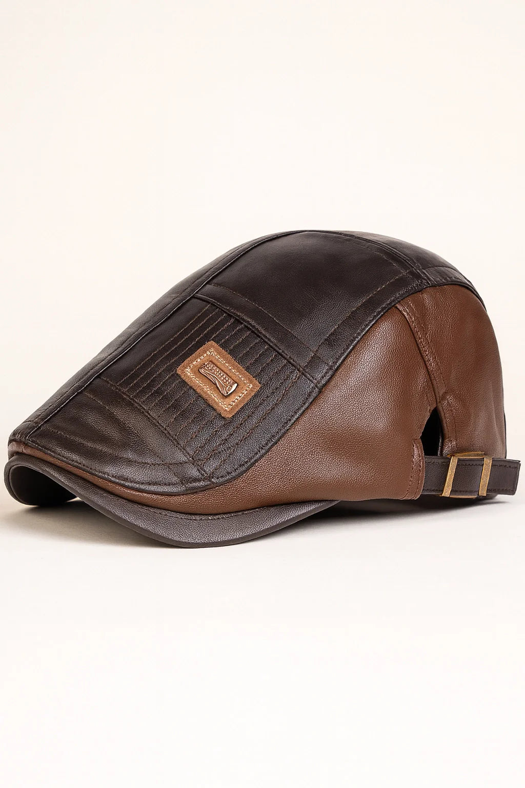 Men’s Leather Newsboy Cap