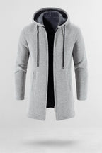 Fleece Padded Hooded Cardigan