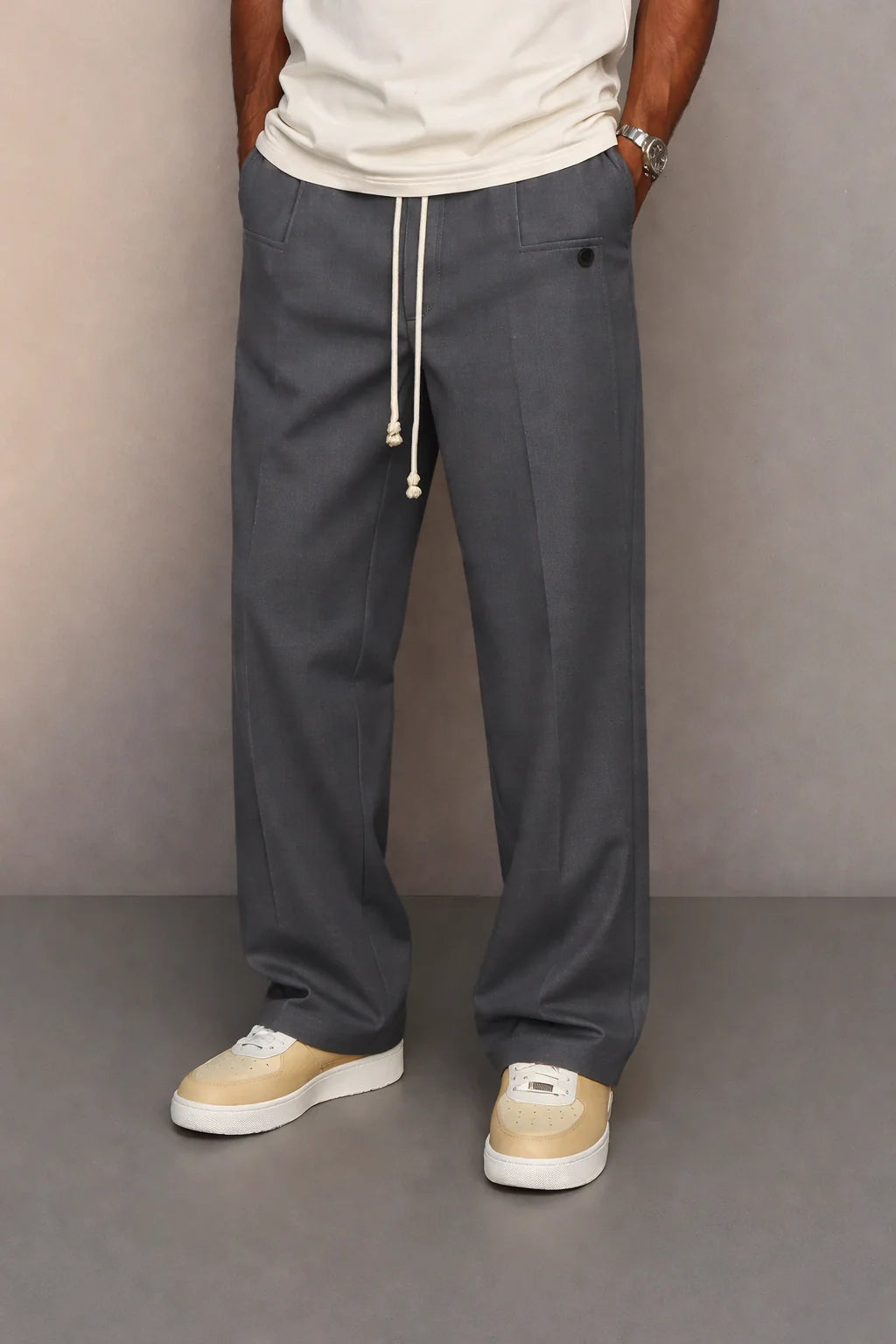UrbanEase Straight Trousers