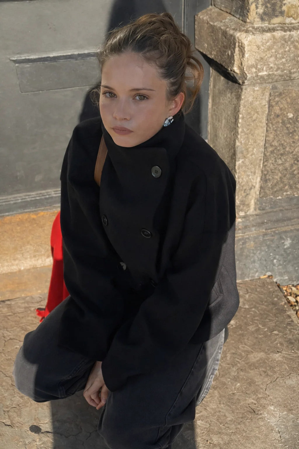 Alven Cropped Lapel Coat