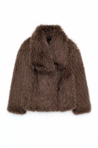 Cropped Faux Fur Jacket