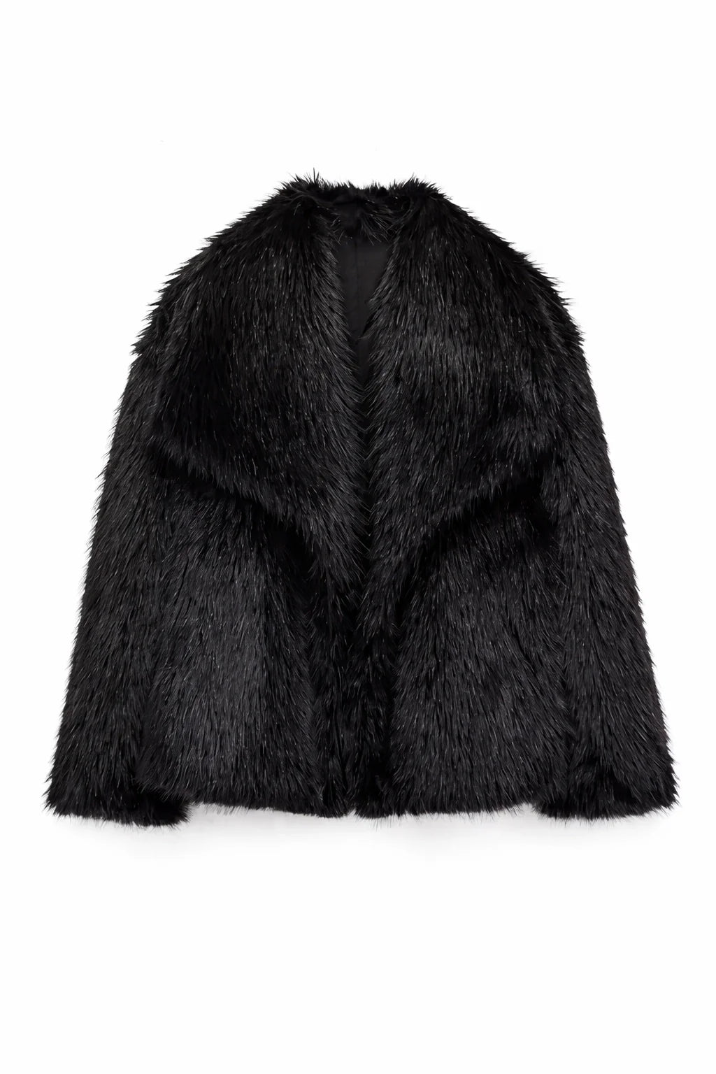 Cropped Faux Fur Jacket