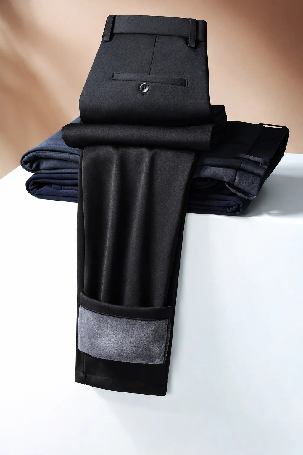 Fleece Slim Straight Trousers