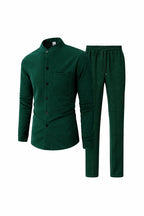 Waffle Knit Casual Suit