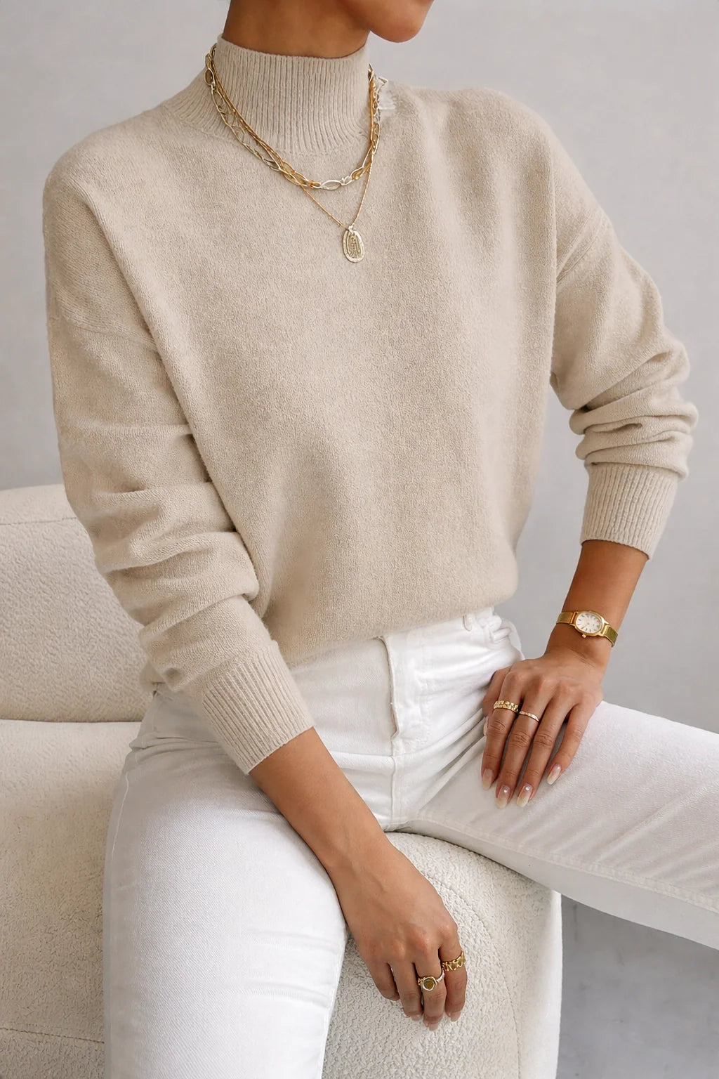 Women Turtleneck Sweater