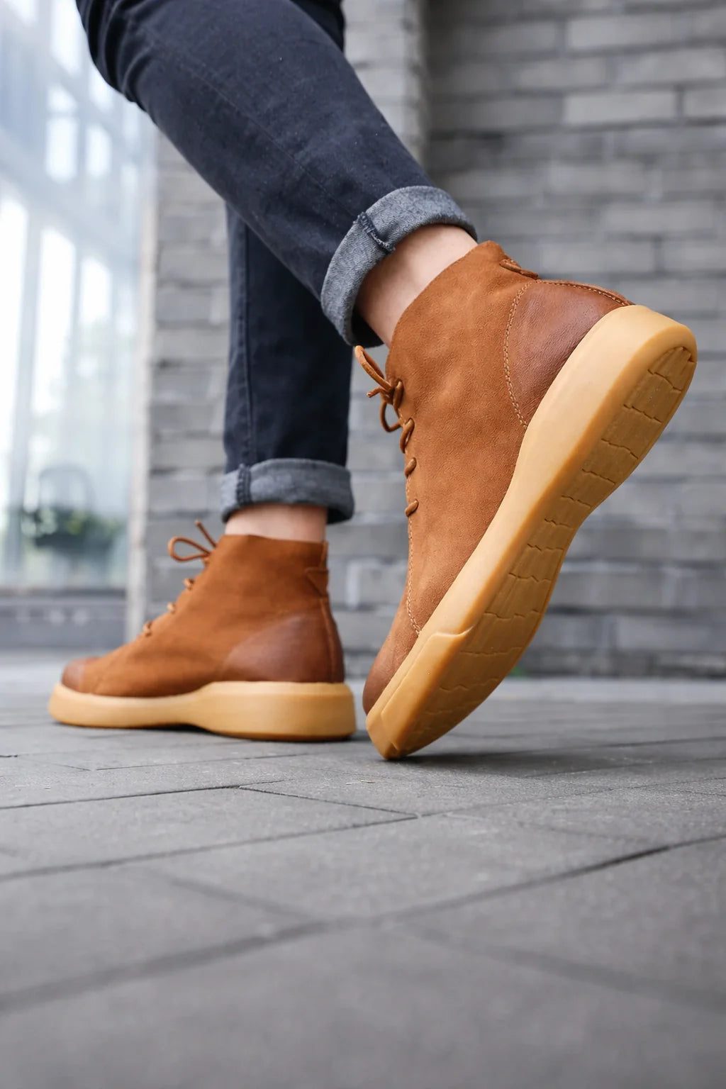 Breathable Leather Sneakers