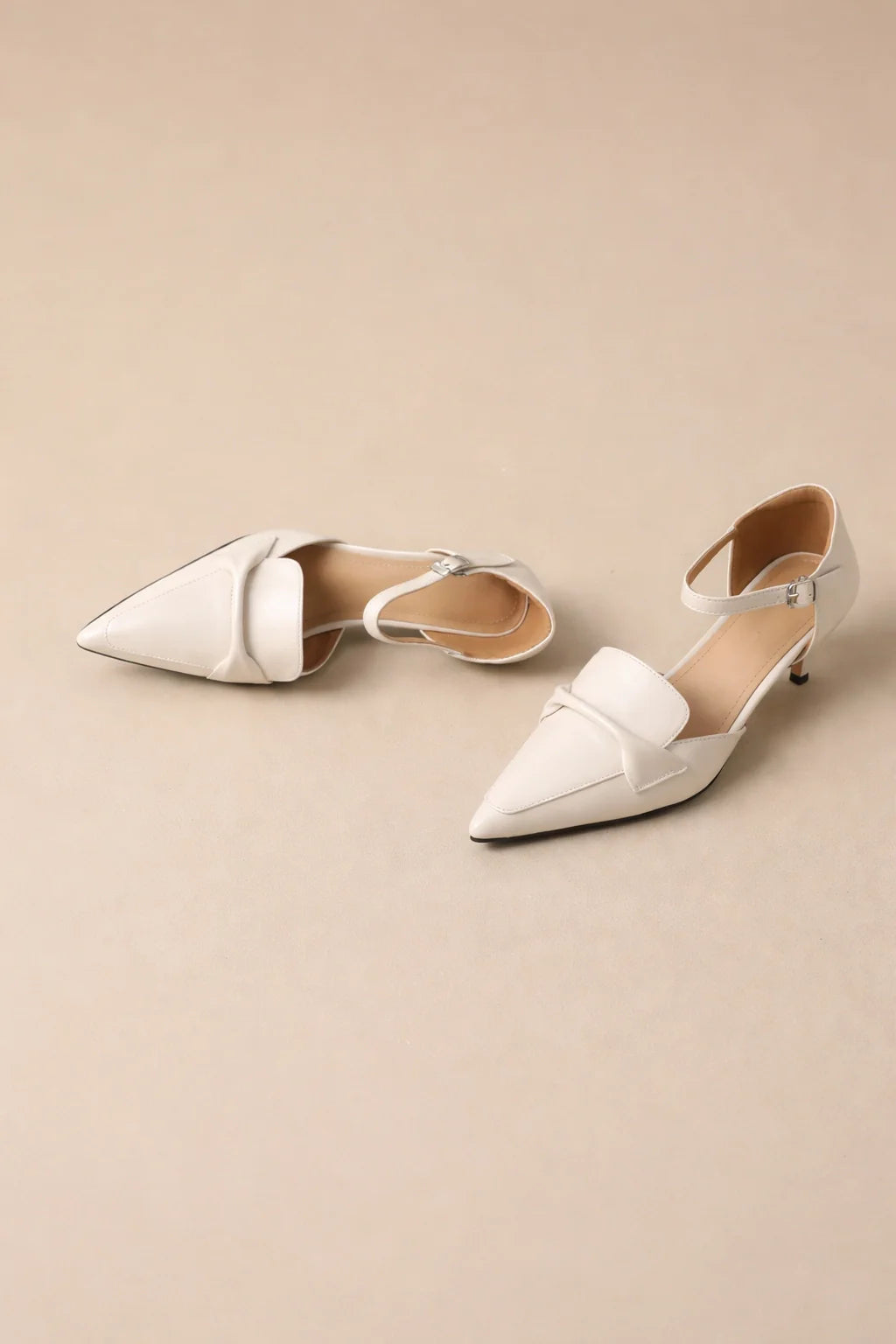 Cowhide Pointed Sandals