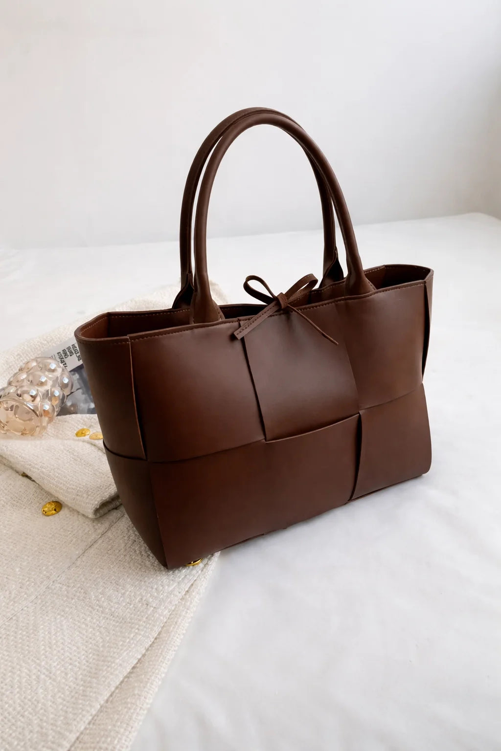 PU Leather Tote Set