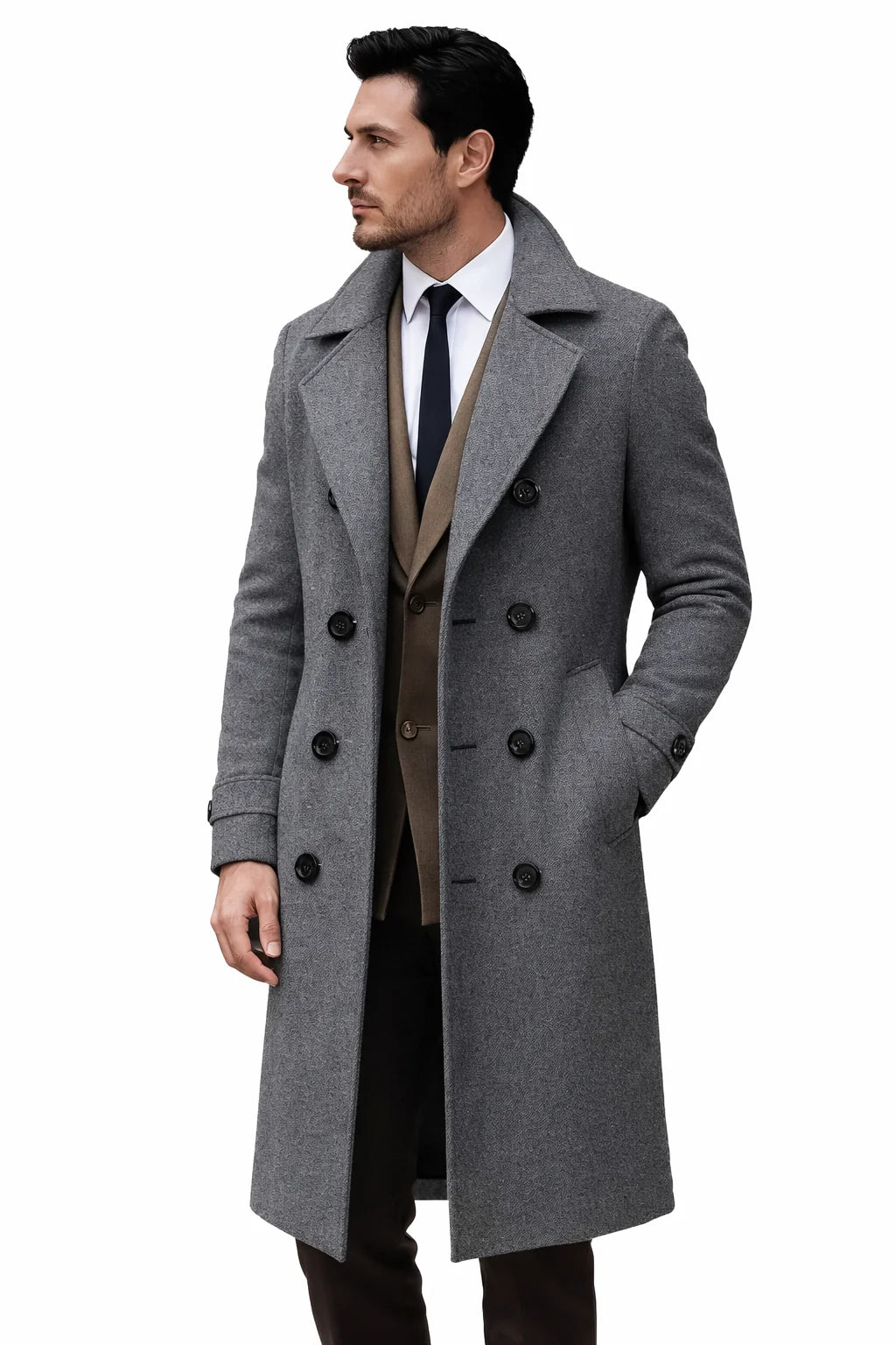 Double Breasted Wool Coat