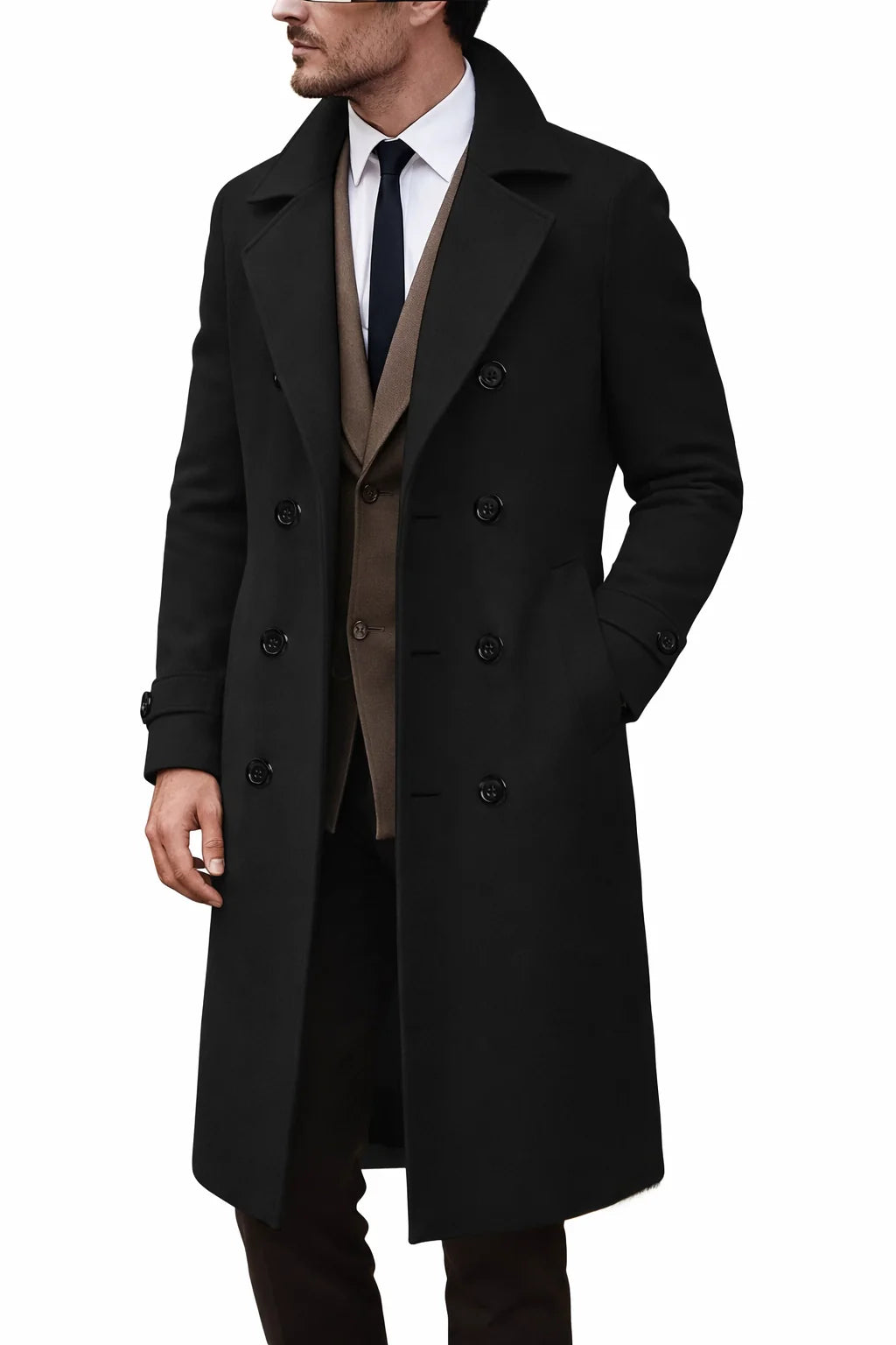 Double Breasted Wool Coat