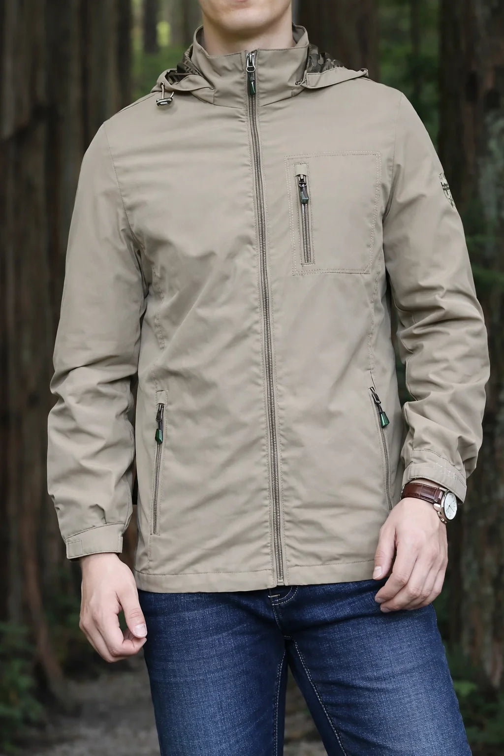 Hooded Windbreaker Jacket