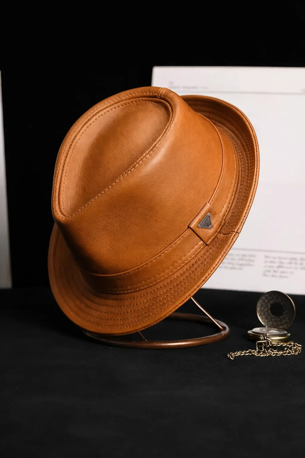Cowhide Leather Hat