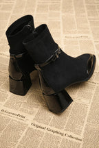 Alven Patchwork Ankle Boots