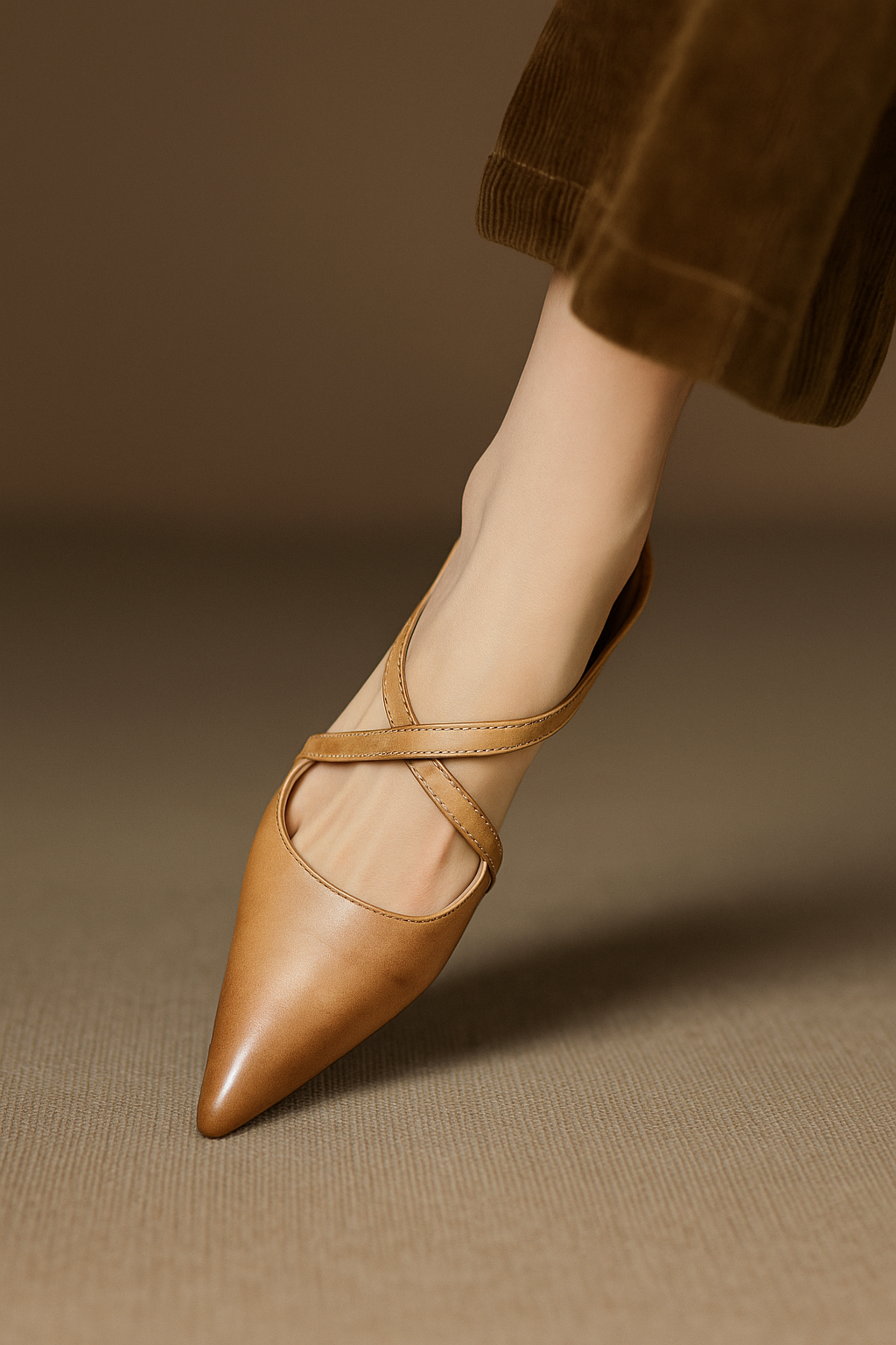 Leather Mules Strap Elegance