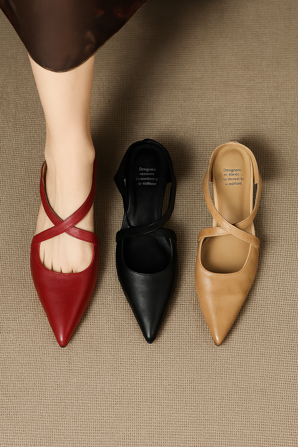 Leather Mules Strap Elegance