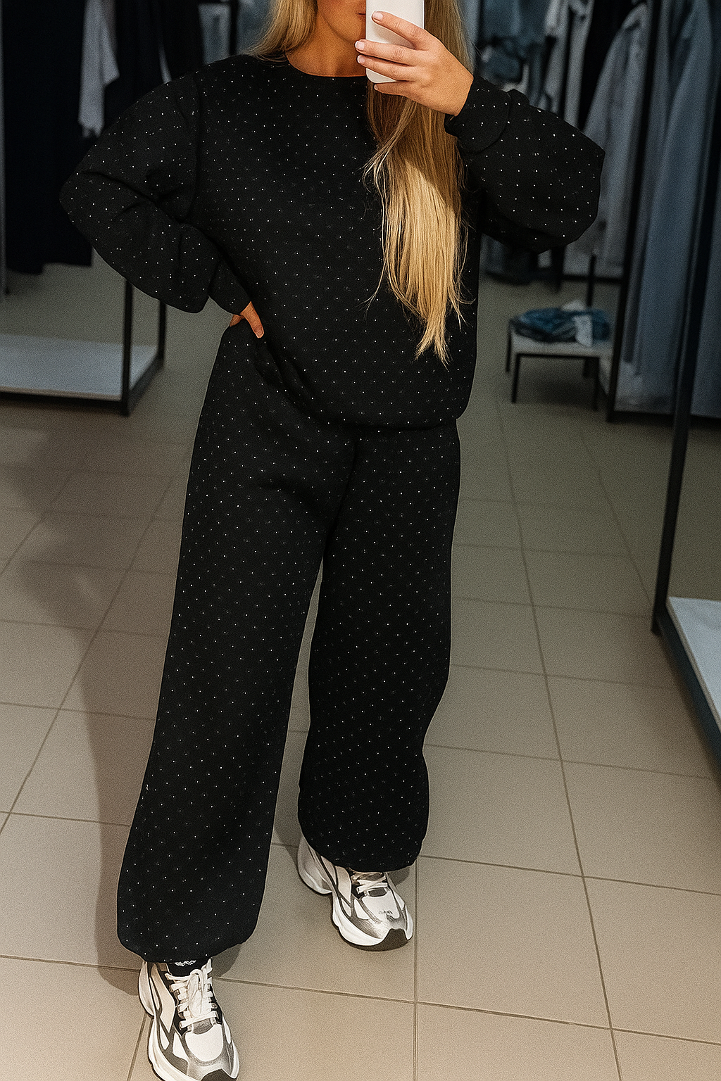 Diamond Elegance Sweatshirt Set