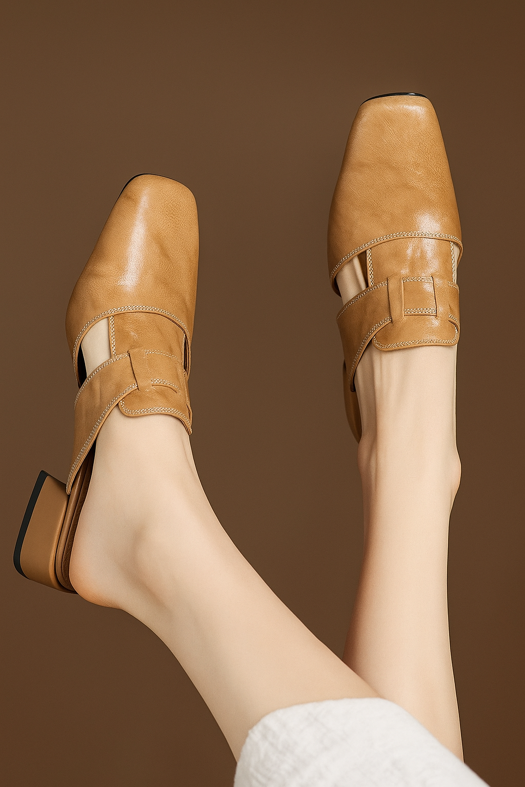 Andie Genuine Leather Mules