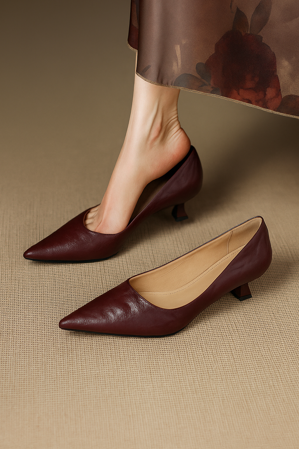 Elar Genuine Leather Heels