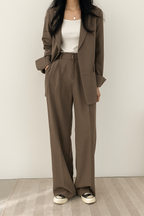 Wide-Leg Suit Jacket