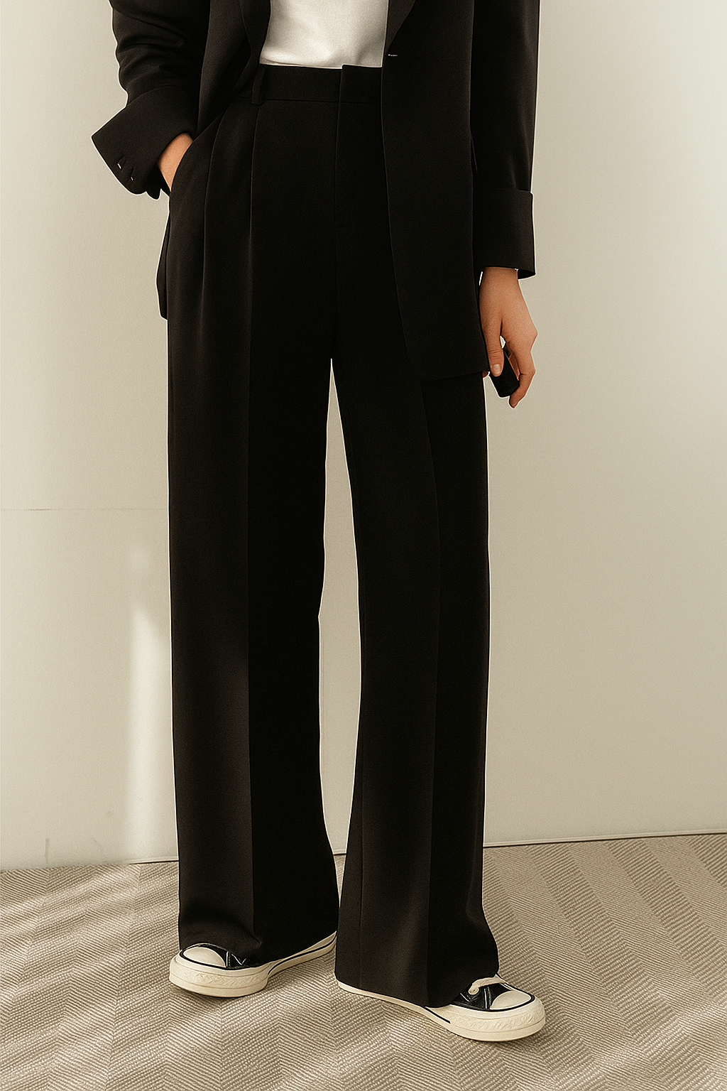 Wide-Leg Suit Jacket