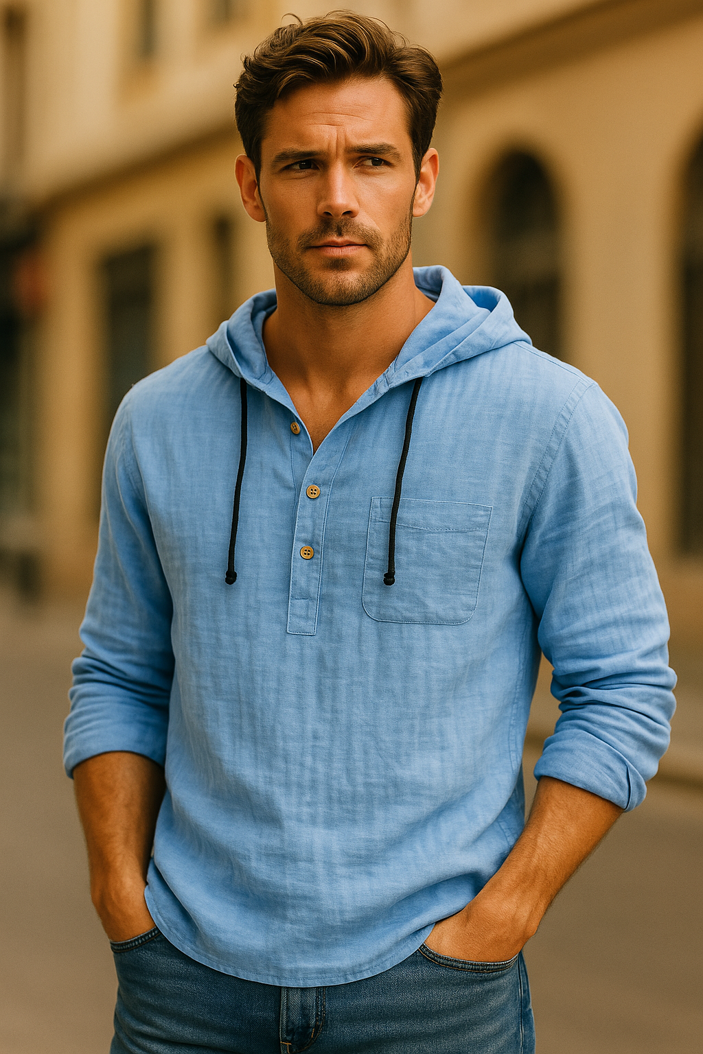 Elden Luxe Hooded Shirt