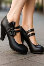 Bella Bow Heels Soft Beige