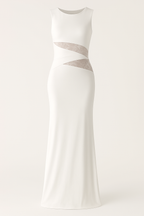 Lace Patchwork Backless Bodycon Dress