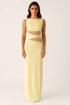 Lace Patchwork Backless Bodycon Dress