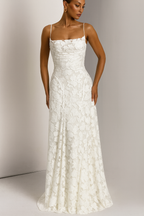 Backless Lace Up Maxi