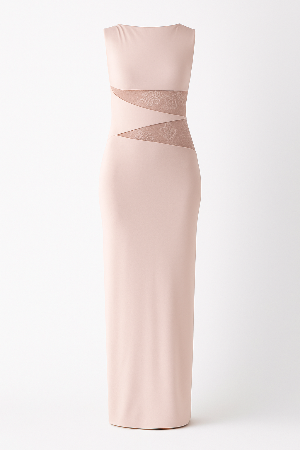 Lace Patchwork Backless Bodycon Dress