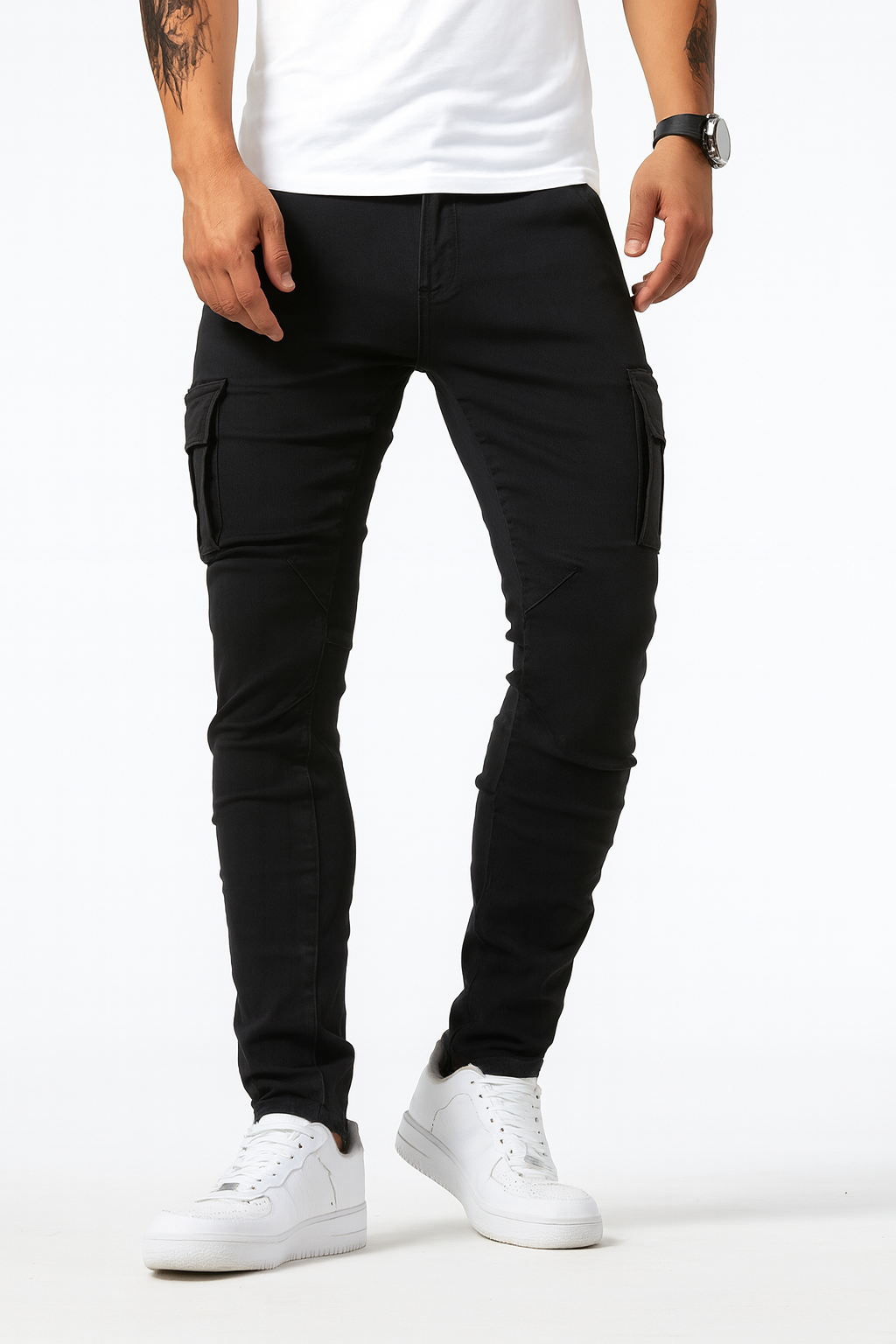 Cargo Denim Jogger Jeans