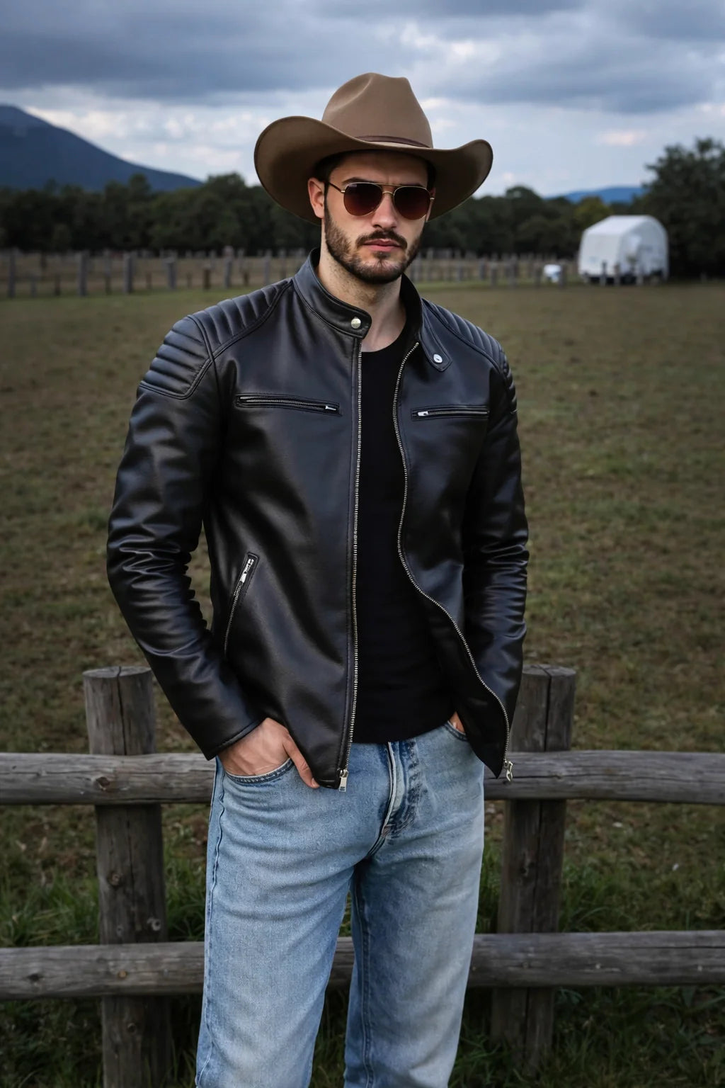Cowhide Leather Jacket