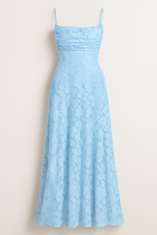 Backless Lace Up Maxi