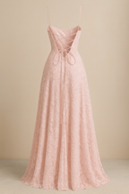 Backless Lace Up Maxi