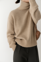 Zekye High Neck Knit Sweater